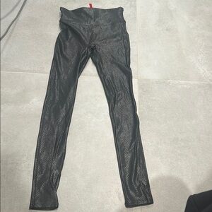 SPANX Black Shiny Leggings